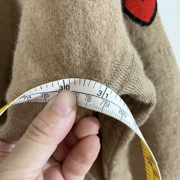 Cuyana One Size Brown 100% Baby Alpaca Turtleneck Long Sleeve Sweater - Picture 10 of 11